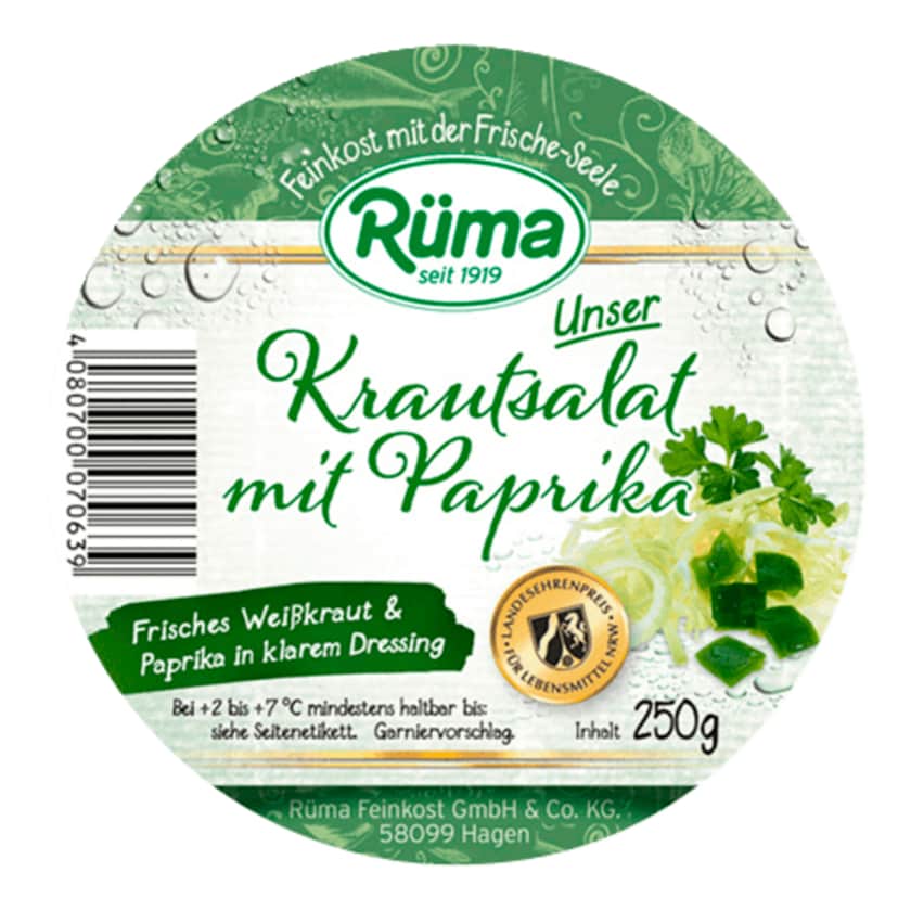 Rüma Unser Krautsalat mit Paprika 250g